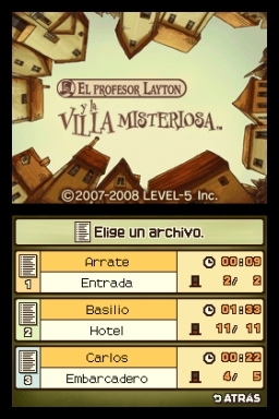 El Profesor Layton y la Villa Misteriosa DS (USA)